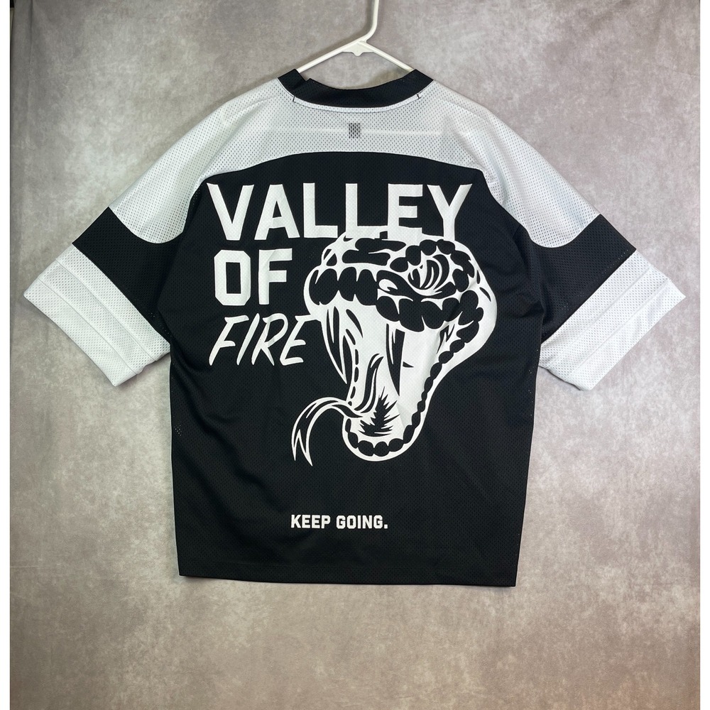 ASRV Jersey Mens Medium White SM '23 Unreleased Valley of Fire Mesh Short Sleeve